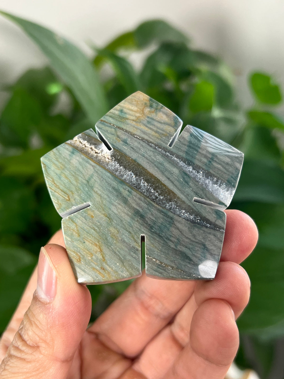 Blue Green Jasper Flowers
