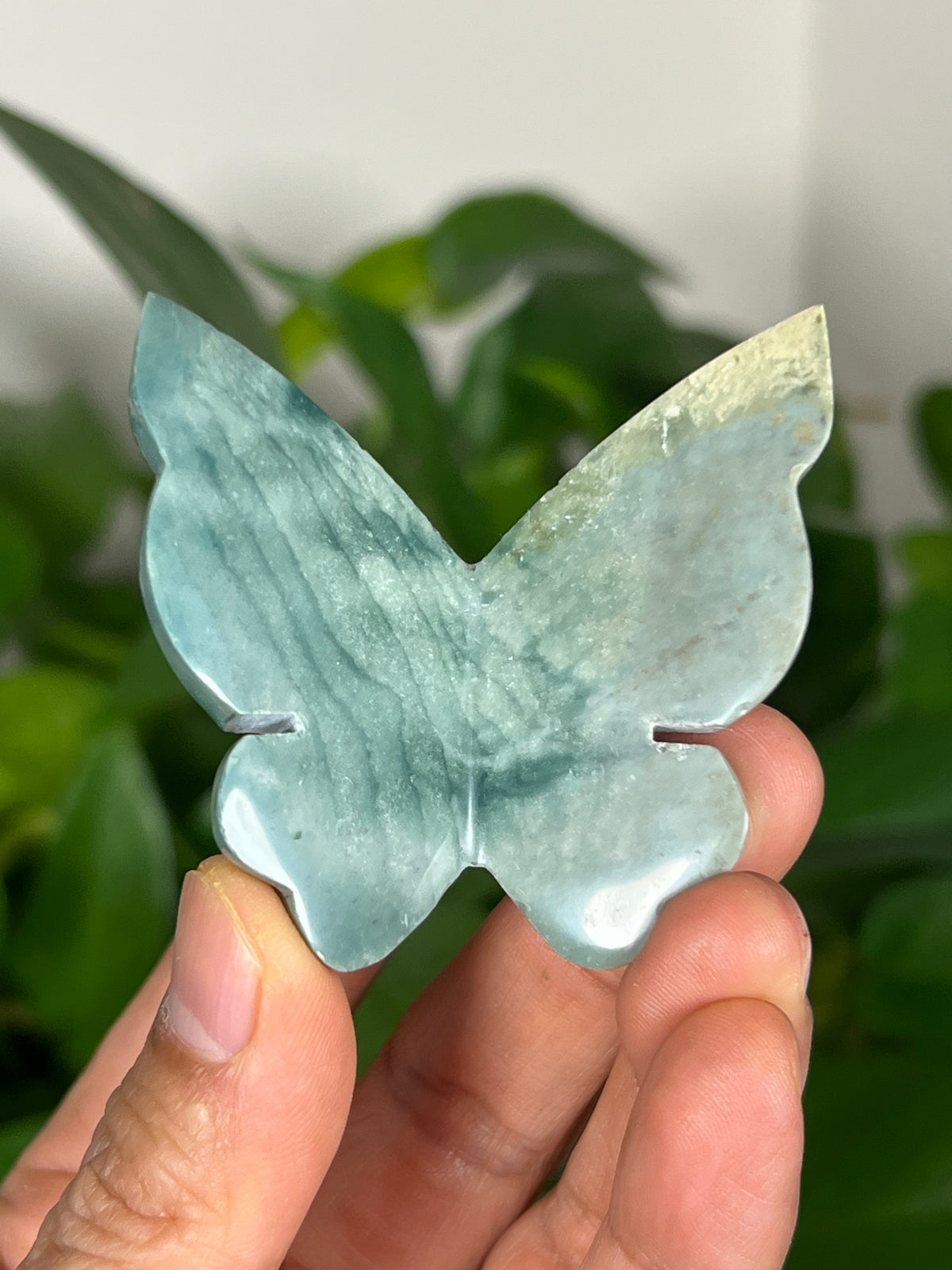 Blue Green Jasper 3D Butterflies