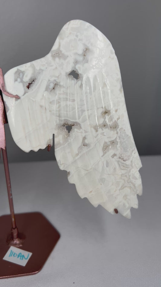 White Plume Agate Wings