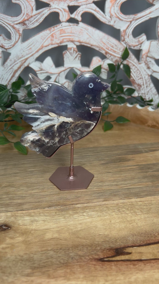 Purple Chalcedony Bird