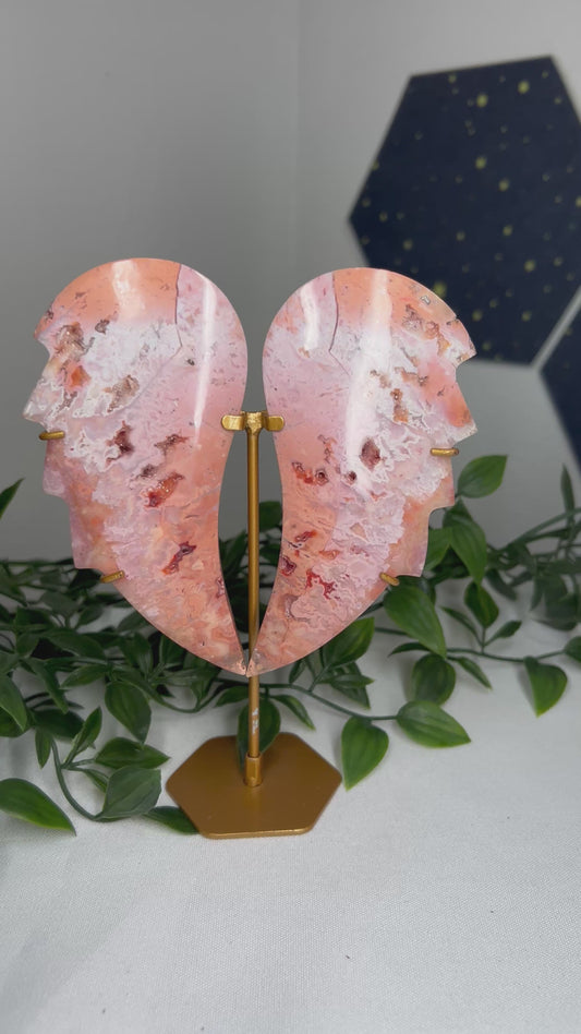 Pink Carnelian Wings