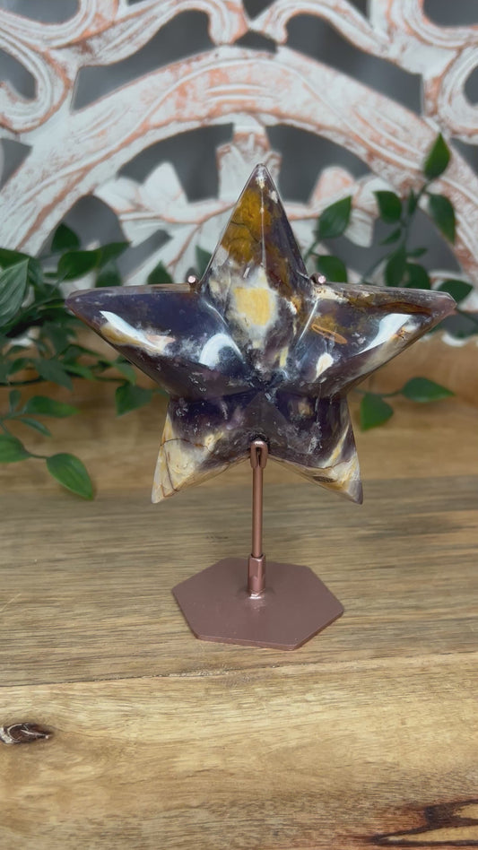 Purple Chalcedony Star