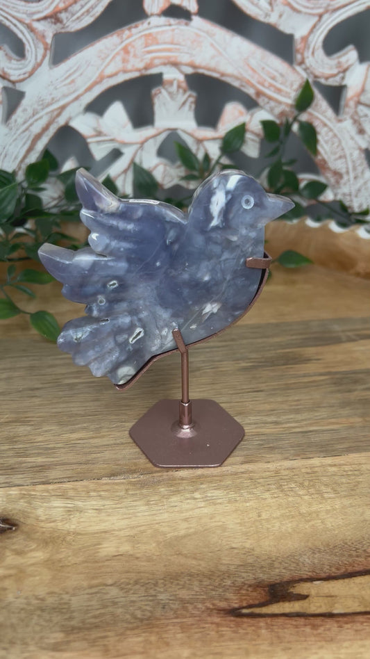 Purple Chalcedony Bird