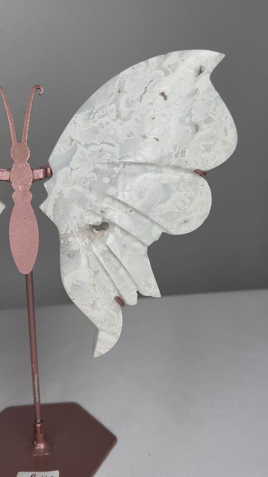 White Plume Agate Wings