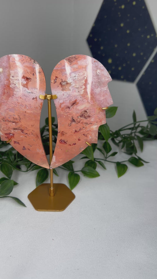 Pink Carnelian Wings