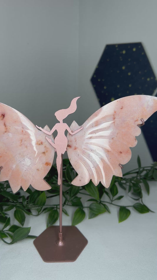 Pink Carnelian Wings
