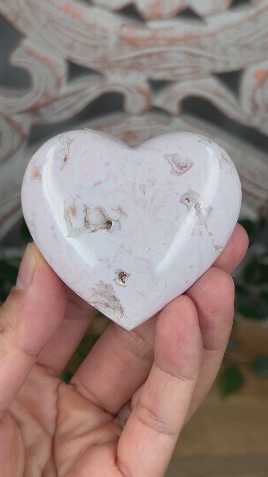 Pink Carnelian Heart