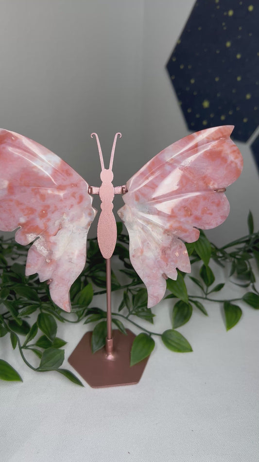 Pink Carnelian Wings