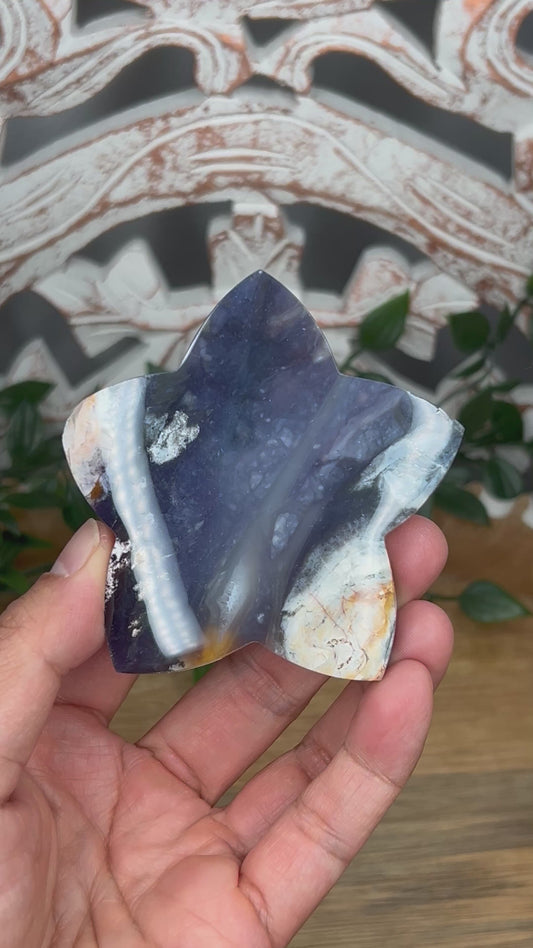 Purple Chalcedony Star