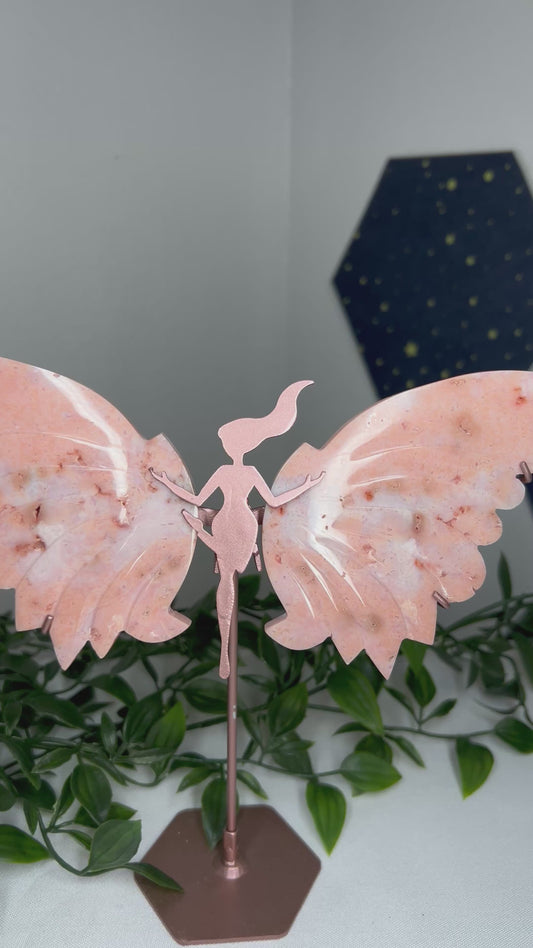 Pink Carnelian Wings