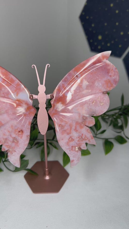 Pink Carnelian Wings
