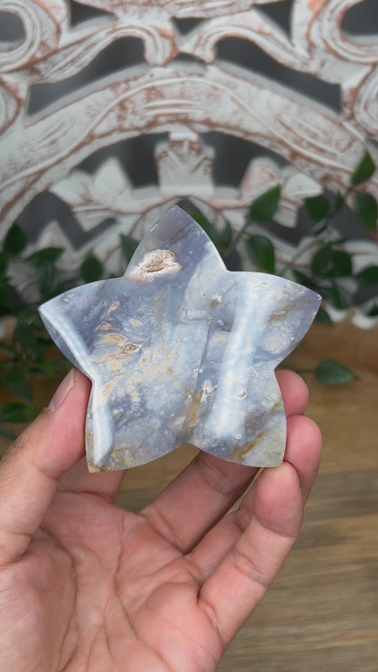 Purple Chalcedony Star