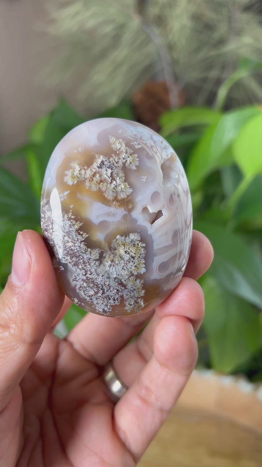 Scenic Moss Agate Palmstone