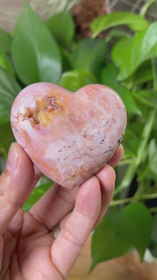 Pink Carnelian Heart