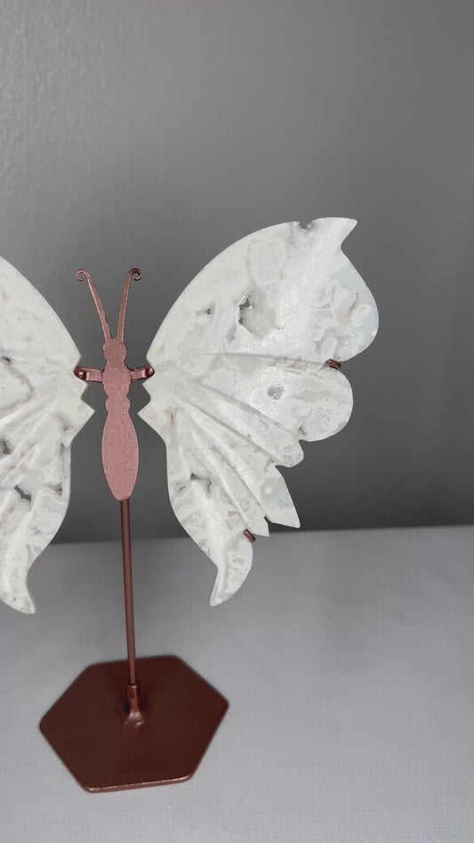 White Plume Agate Wings