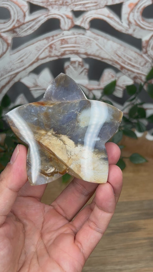 Purple Chalcedony Star