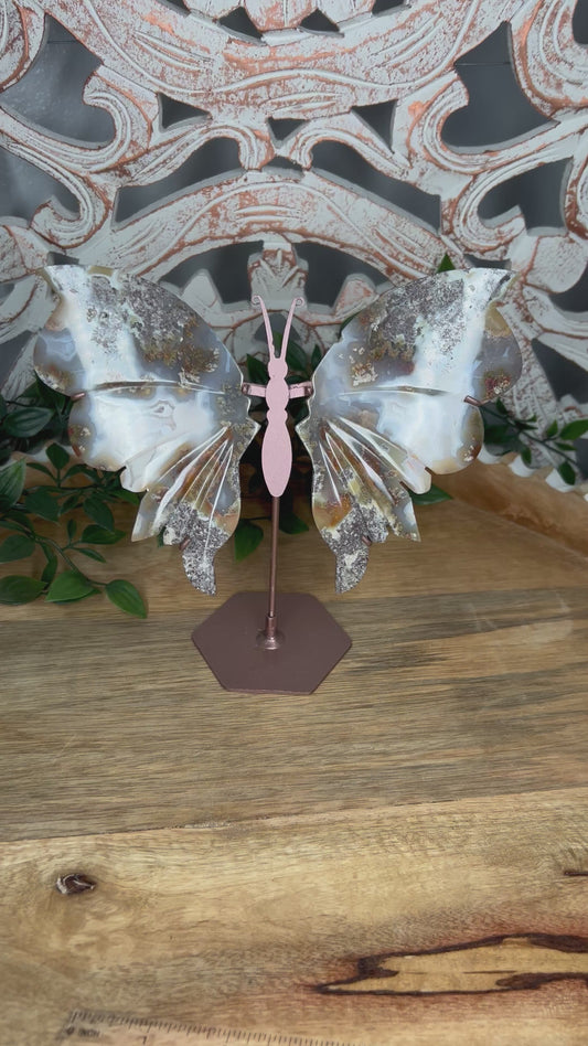 Scenic Moss Agate Wings