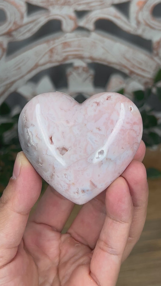 Pink Carnelian Heart
