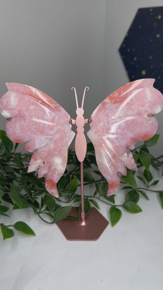 Pink Carnelian Wings