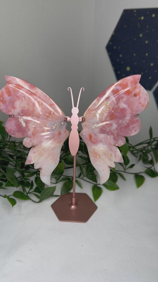 Pink Carnelian Wings
