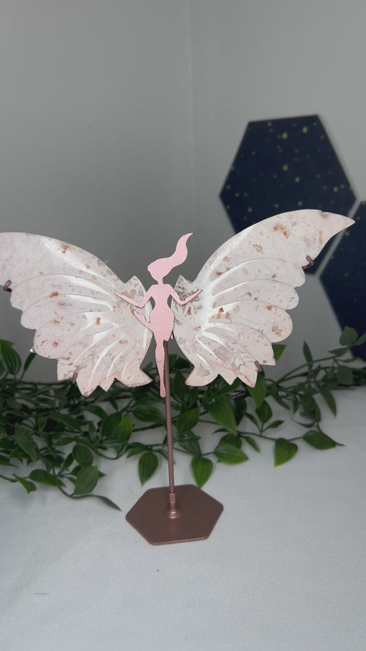 Pink Carnelian Wings