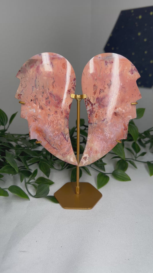 Pink Carnelian Wings