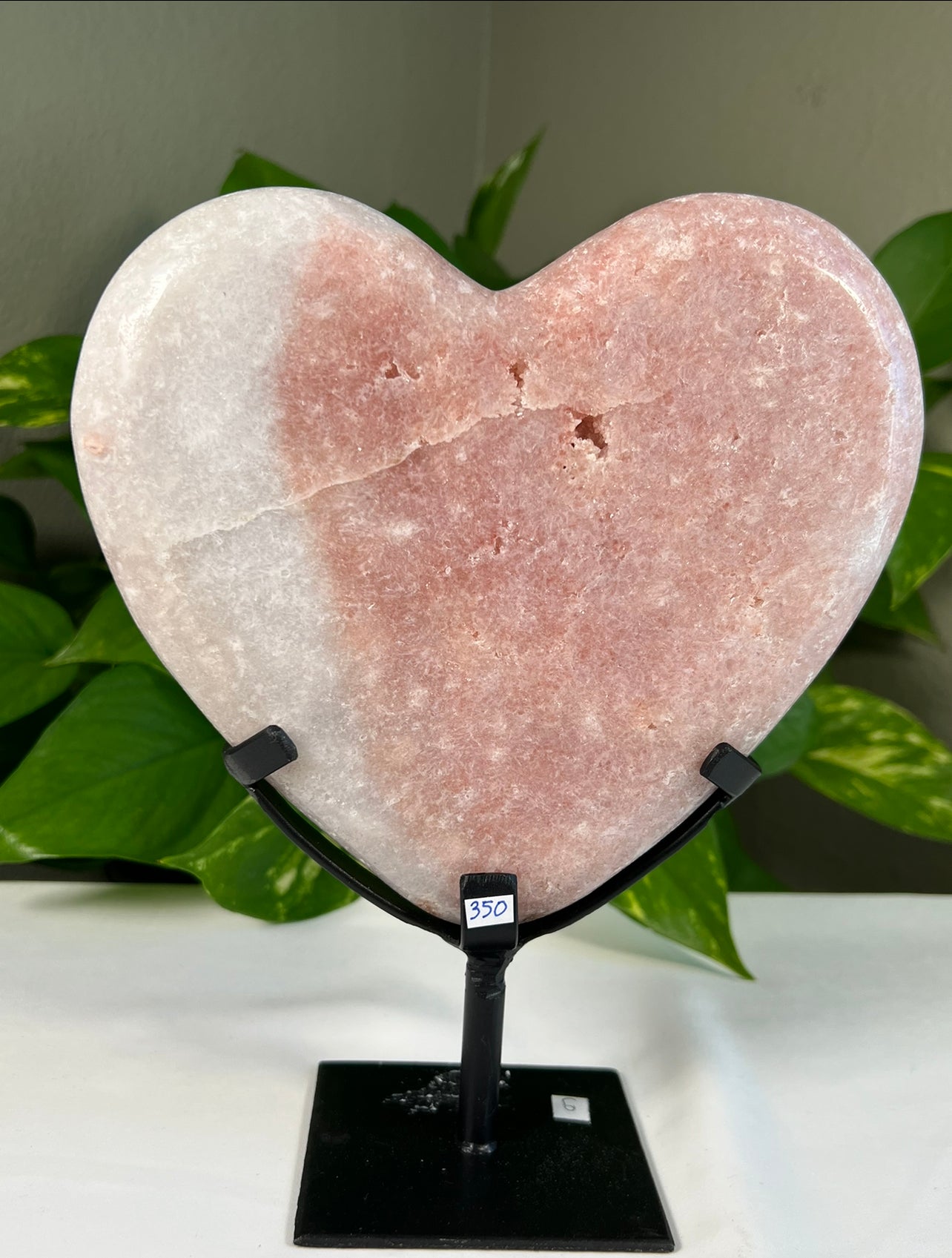 Pink Amethyst Heart