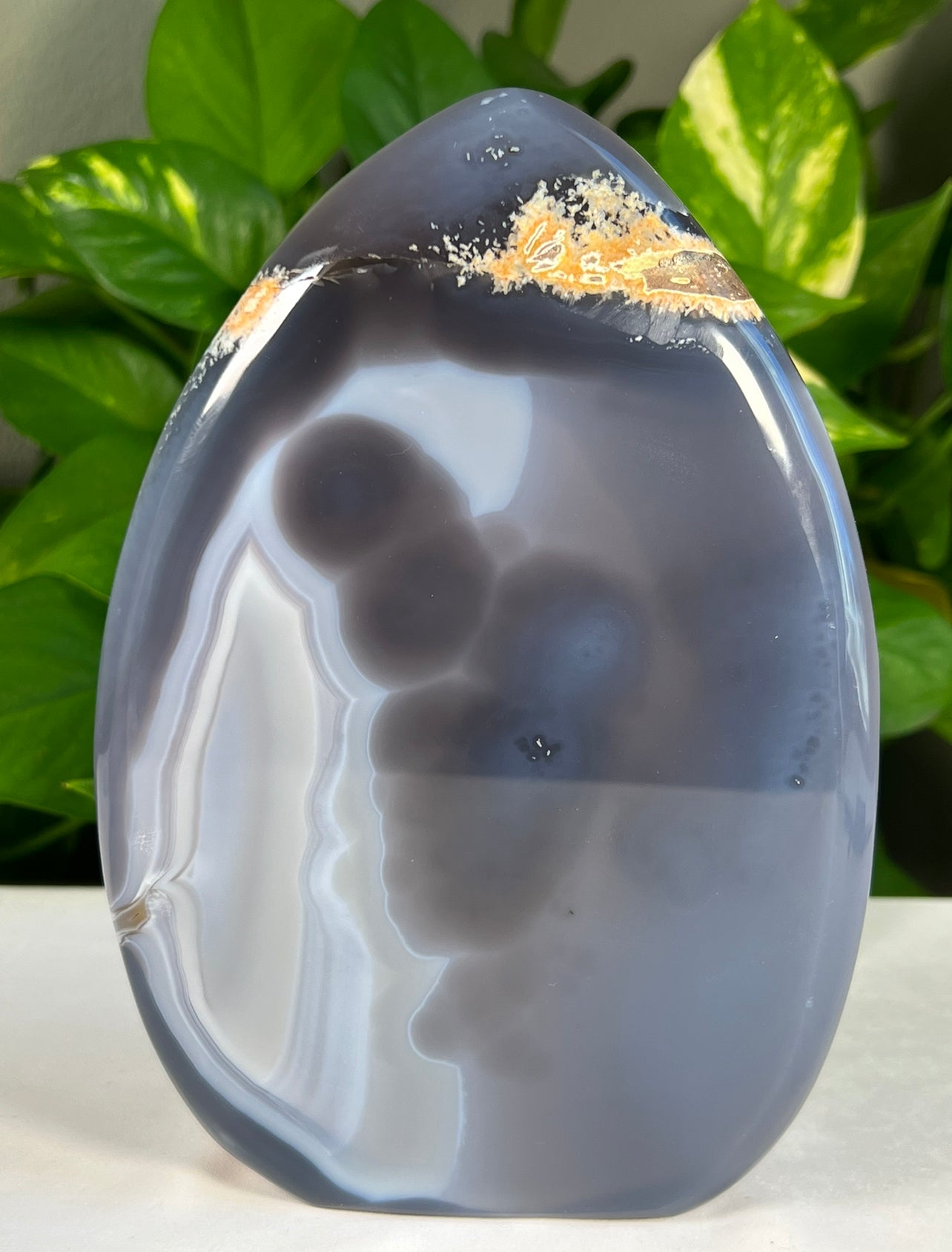 Brazilian Druzy Agate Statement Flames