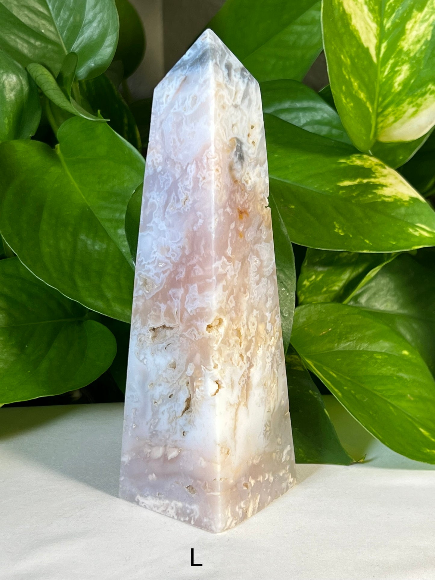 Rainbow Plume Agate Towers