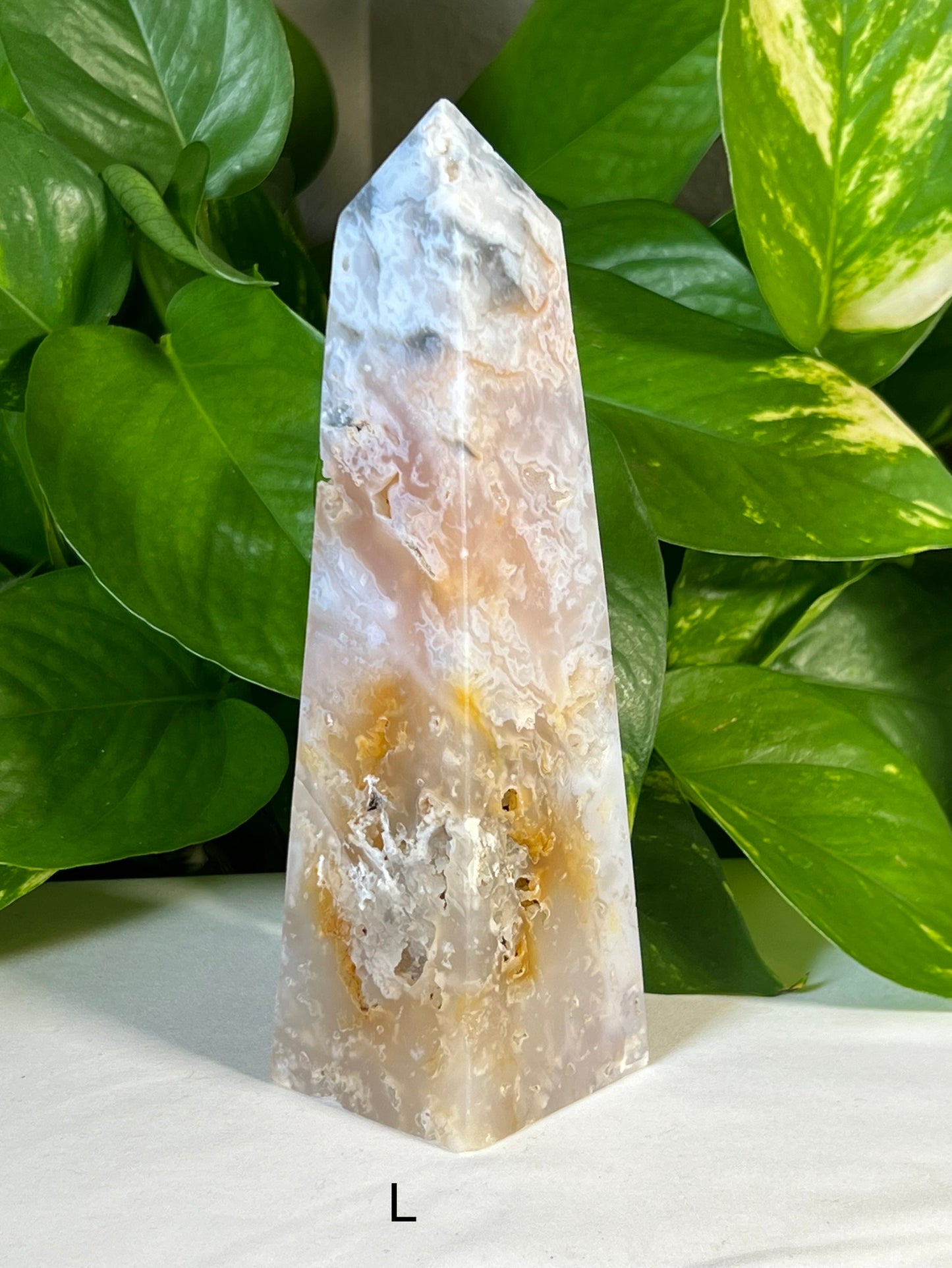 Rainbow Plume Agate Towers