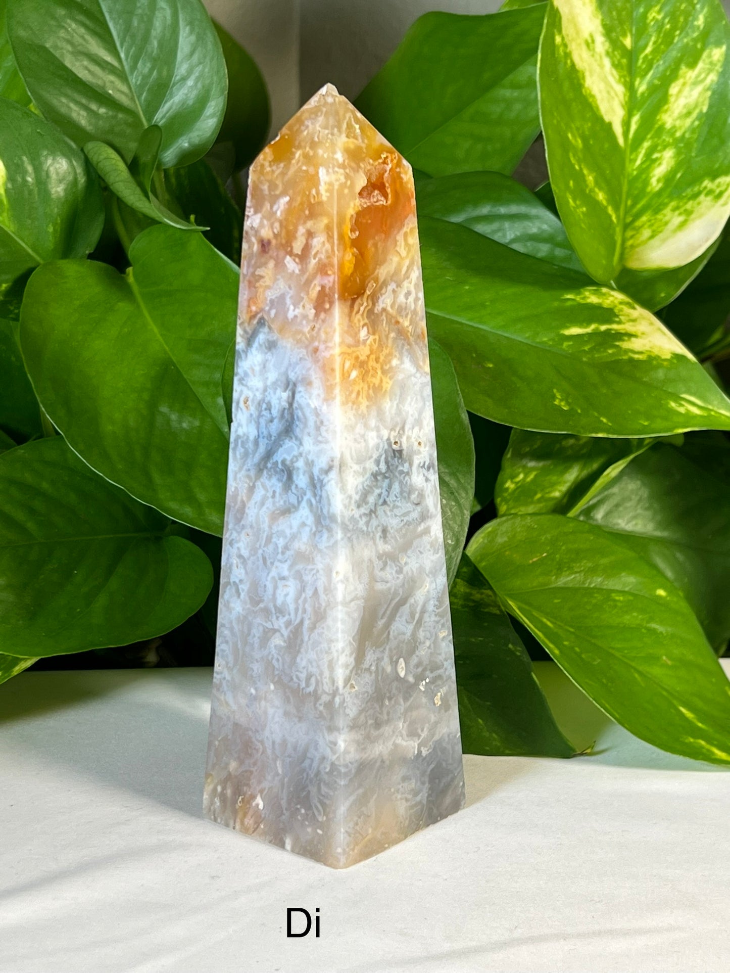 Rainbow Plume Agate Towers