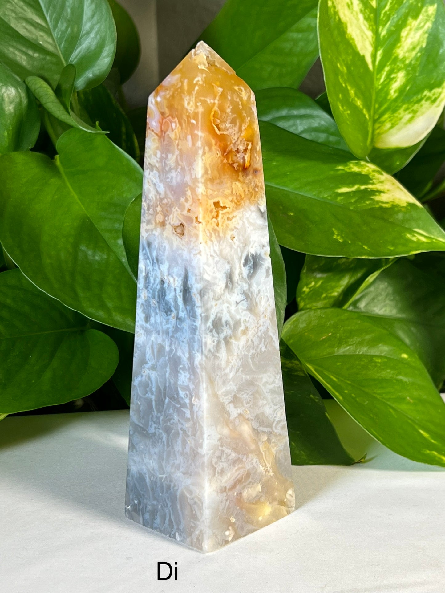 Rainbow Plume Agate Towers