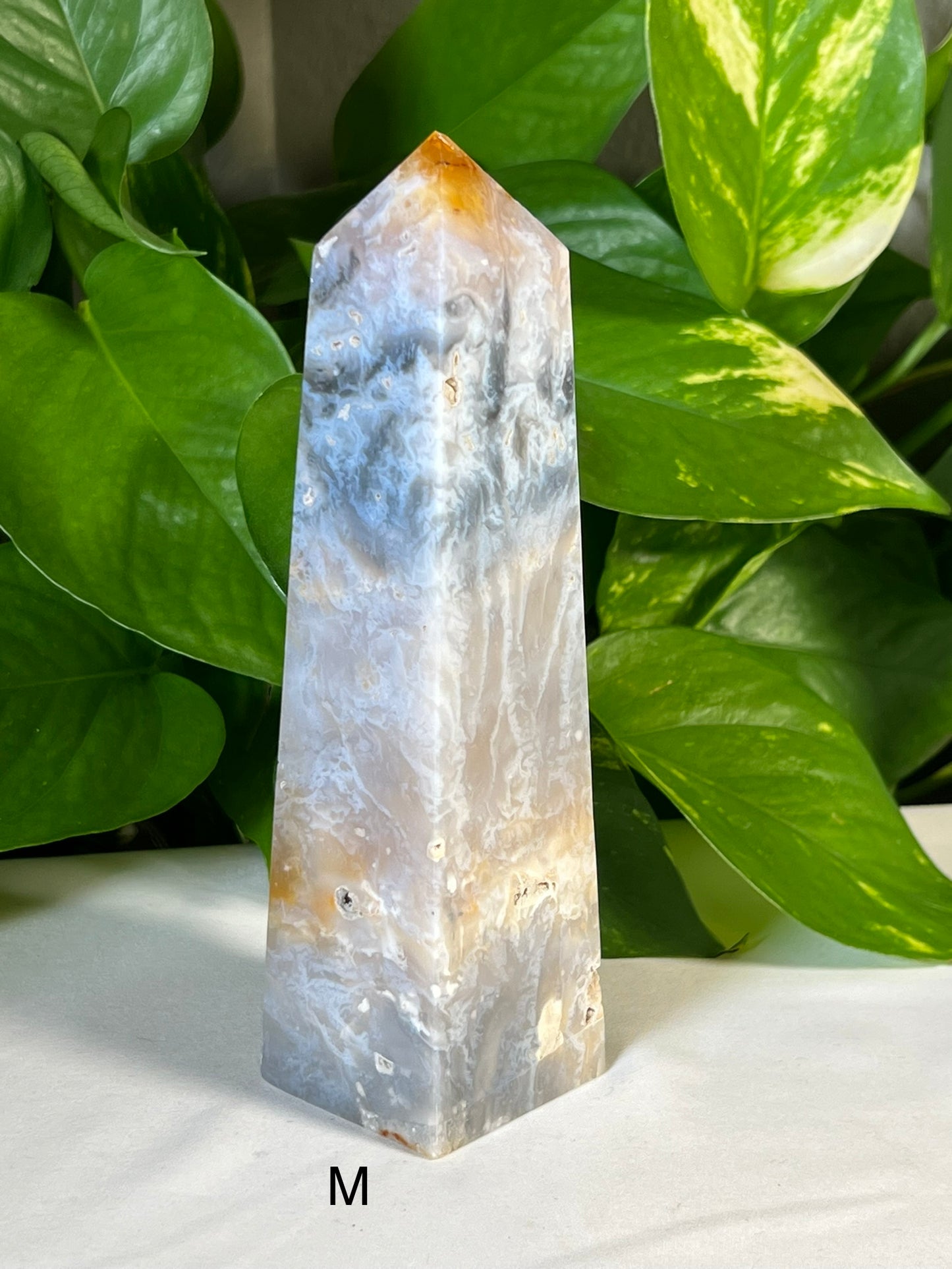 Rainbow Plume Agate Towers