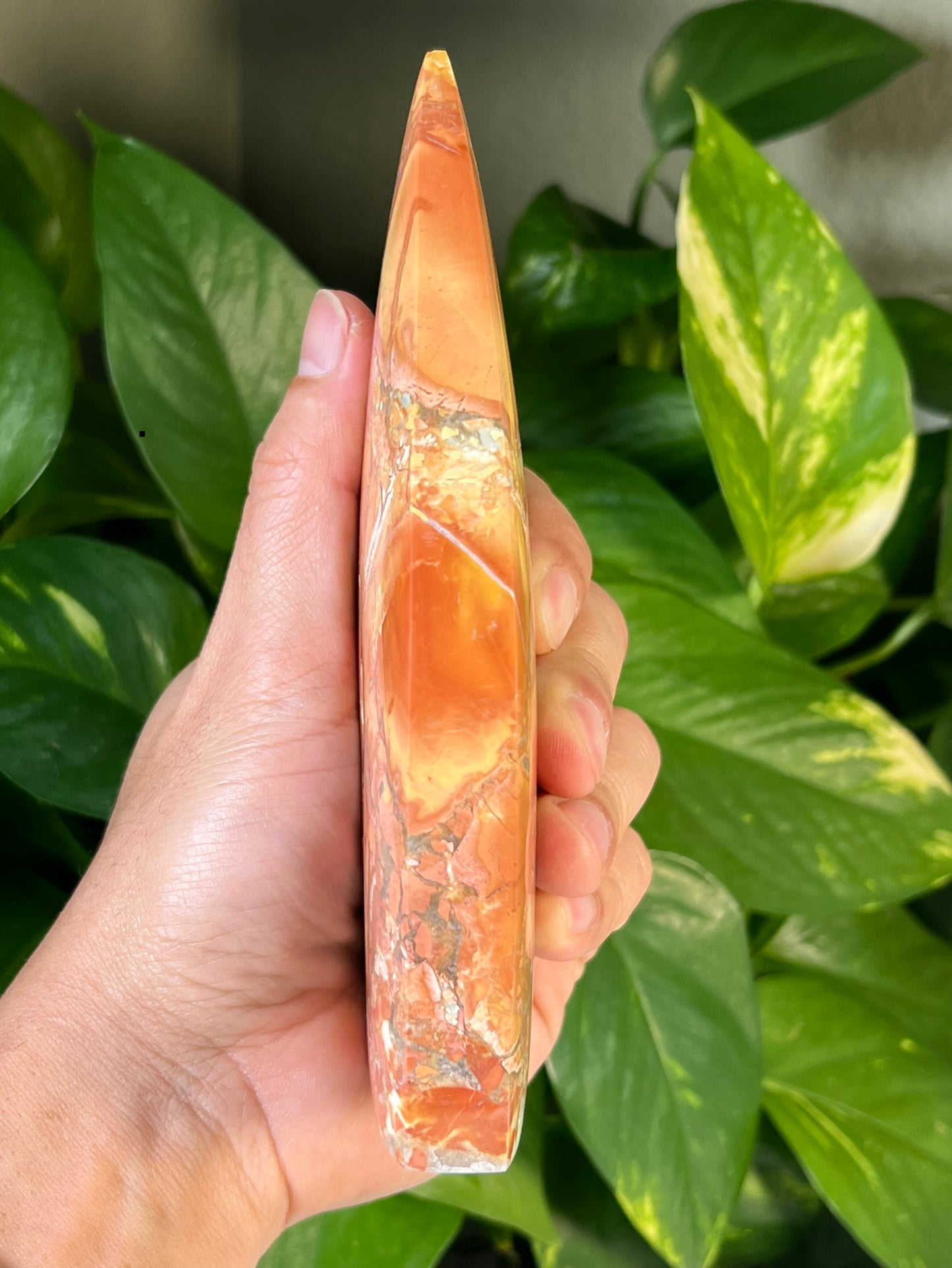 Maligano Jasper Large Flame Wayang