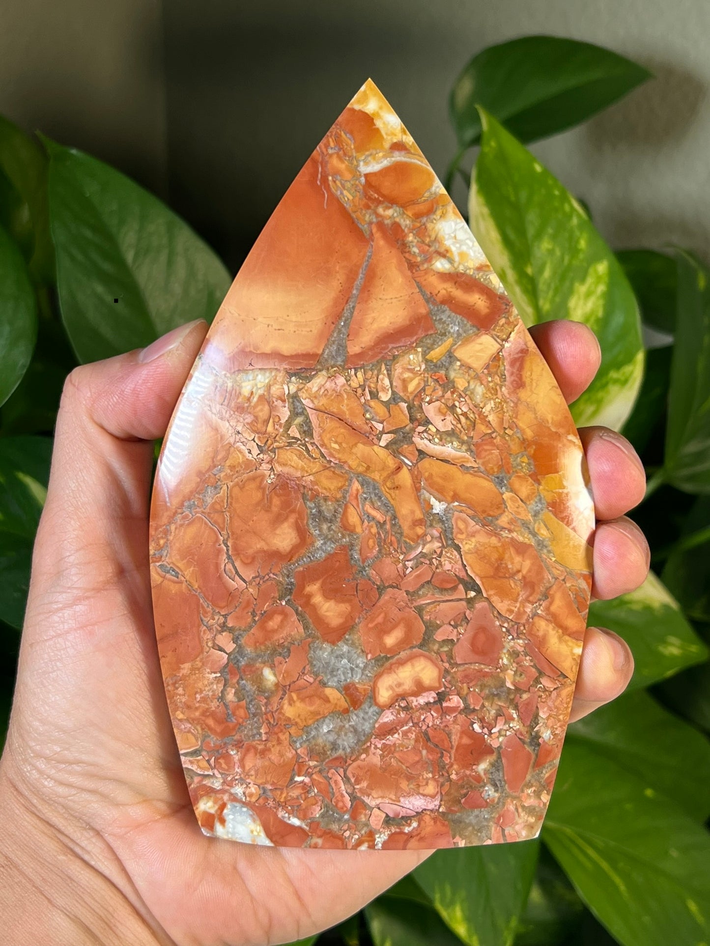 Maligano Jasper Large Flame Wayang