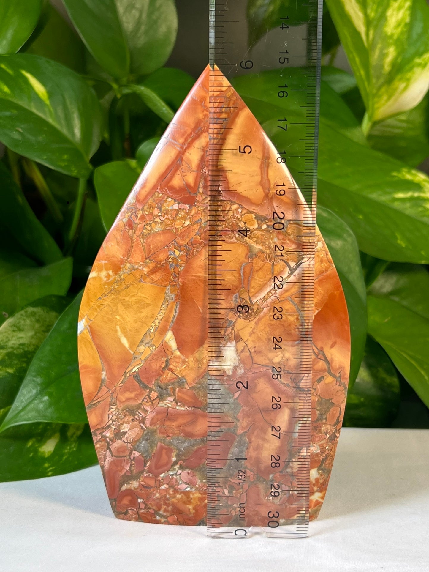 Maligano Jasper Large Flame Wayang