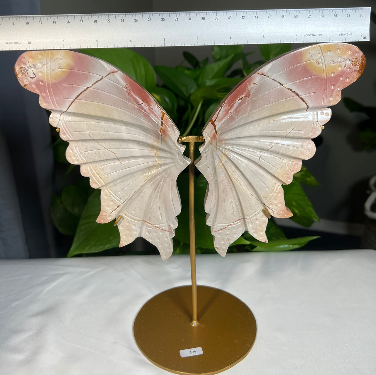 Pink Polychrome Jasper Wings