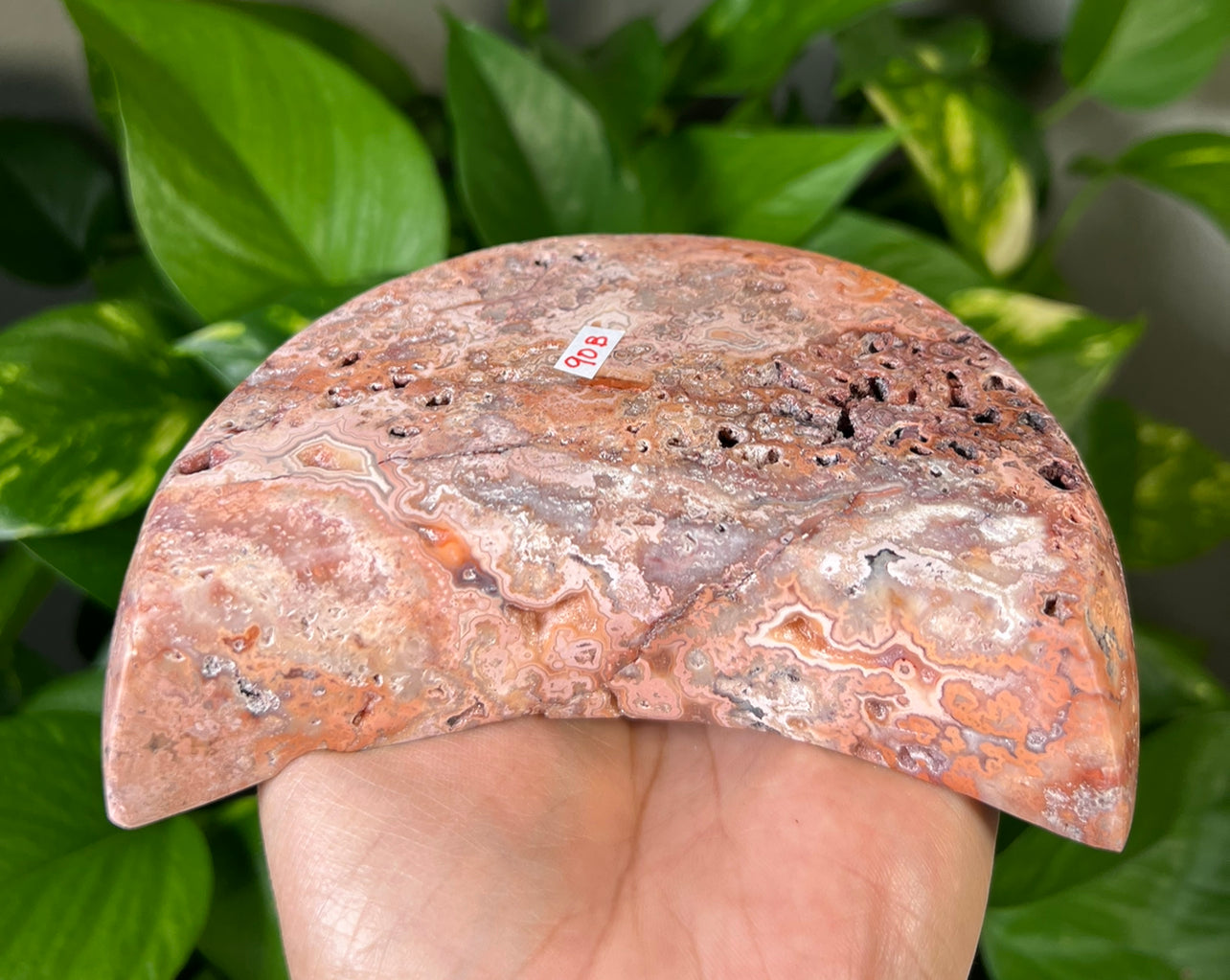 Crazy Lace Agate Moon Bowls