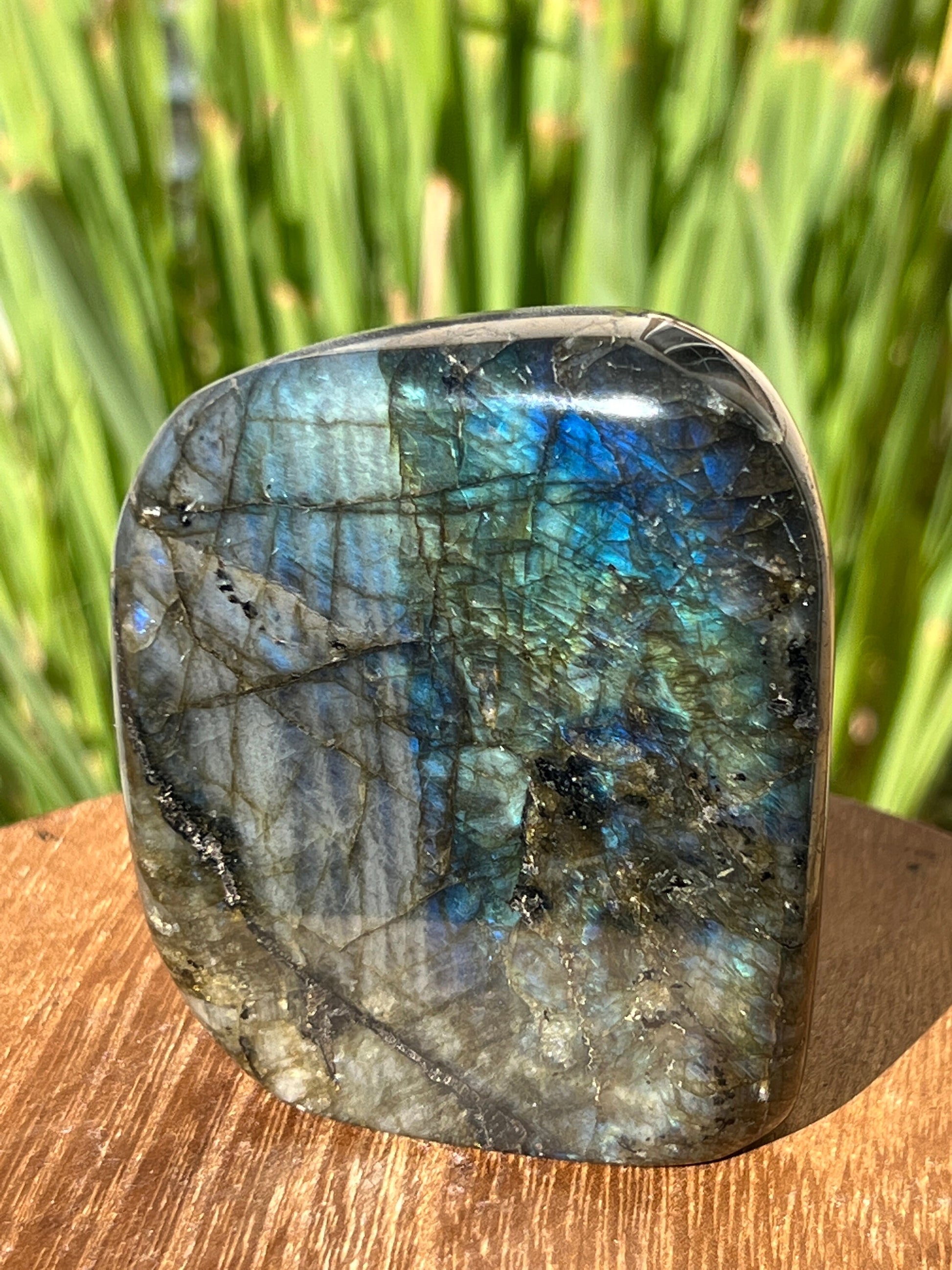 FLASHY Flashy Free Form Labradorite Weighs over 1lb