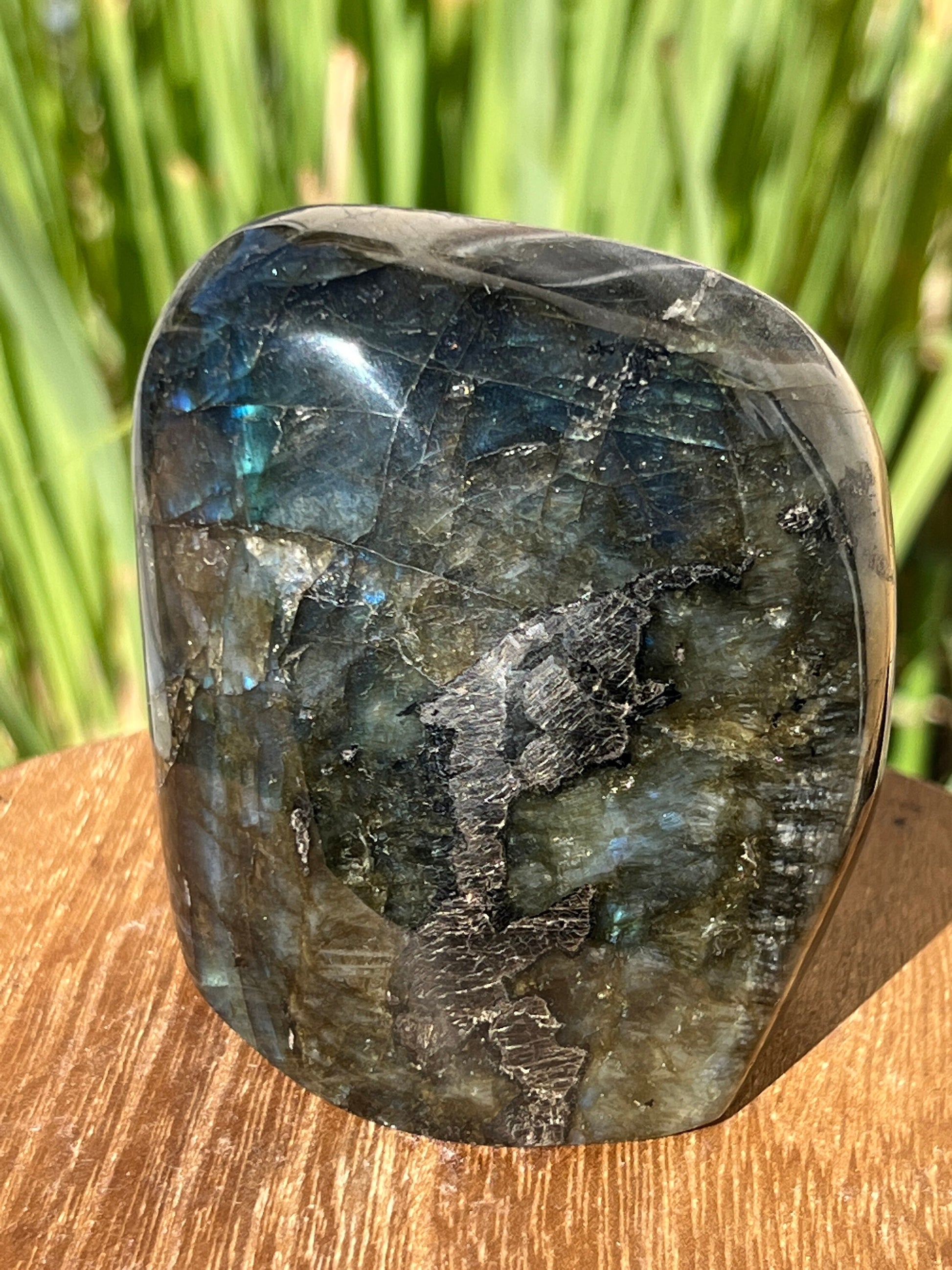 FLASHY Flashy Free Form Labradorite Weighs over 1lb